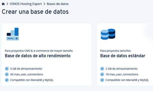 actualizar base de datos ionos 2