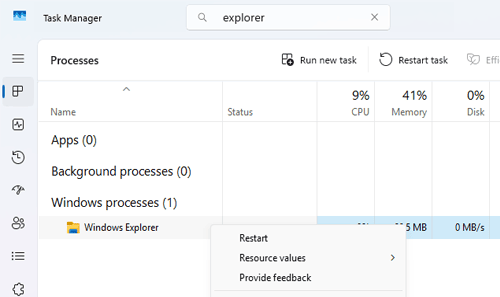 taskmanager explorer